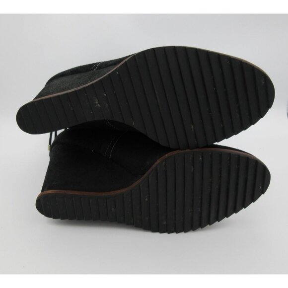 Dr. Scholl's women's Ireland‎ black suede leather wedge ankle boots 10M - Picture 7 of 14